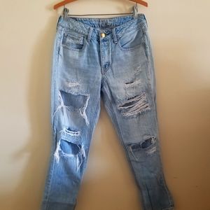American Eagle Distressed Boyfriend Jeans